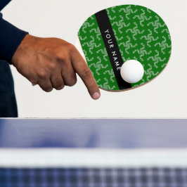 Weihnachtsgarland, Grün, Ihr Name, Personalisieren Tischtennis Schläger