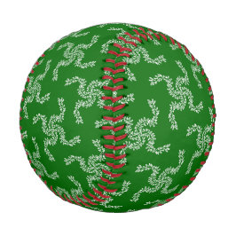 Weihnachtsgarland Grün, Weihnachtsdekoration Baseball