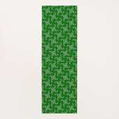 Weihnachtsgarland Grün, Weihnachtsdekoration Yogamatte (Rückseite)