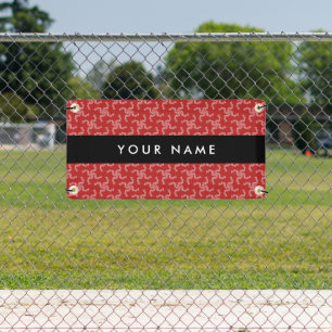 Weihnachtsgarland, Rot, Ihr Name, Personalisieren Banner
