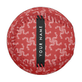 Weihnachtsgarland, Rot, Ihr Name, Personalisieren Baseball