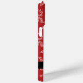 Weihnachtsgarland, Rot, Ihr Name, Personalisieren Case-Mate iPhone Hülle (Rückseite / Rechts)