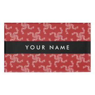 Weihnachtsgarland, Rot, Ihr Name, Personalisieren Namenschild