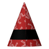 Weihnachtsgarland, Rot, Ihr Name, Personalisieren Partyhütchen (Rückseite)