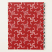 Weihnachtsgarland, Rot, Ihr Name, Personalisieren Planer (Rückseite)