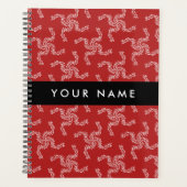 Weihnachtsgarland, Rot, Ihr Name, Personalisieren Planer (Vorderseite)