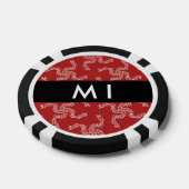 Weihnachtsgarland, Rot, Ihr Name, Personalisieren Pokerchips (Einzeln)