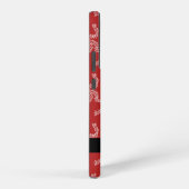 Weihnachtsgarland, Rot, Ihr Name, Personalisieren Samsung Galaxy Hülle (Rechte Seite)