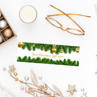 Weihnachtsgarland Secret Santa Name Zeichnend Kart Telefonnummerkarte