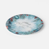 Weihnachtsgarland Teller (Schrägansicht)