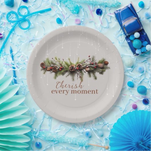 Weihnachtsgarland und Shooting Stars Cherish the Pappteller (Party)