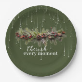 Weihnachtsgarland und Shooting Stars Cherish the Pappteller (Vorderseite)