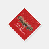 Weihnachtsgarland und Shooting Stars Cherish the Serviette (Ecke)
