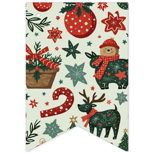 Weihnachtsgarland Wimpelkette (Zweite Fahne)