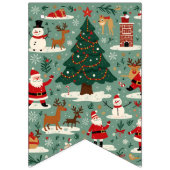 Weihnachtsgarland Wimpelkette (Dritte Fahne)