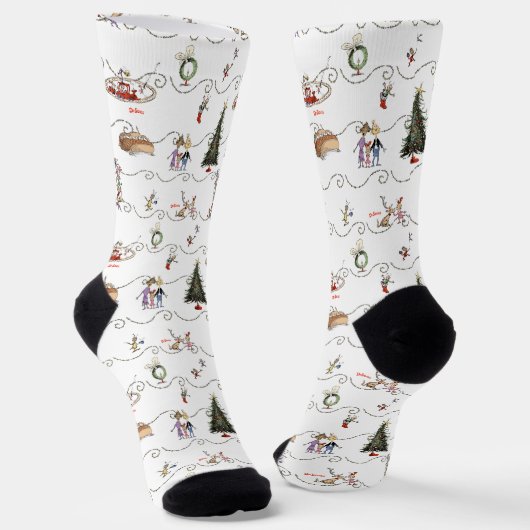 Weihnachtsgarlandefeier in Whoville Socken (Gewinkelt)