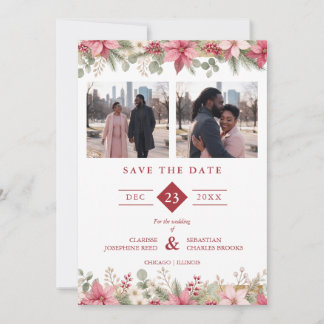 Weihnachtsgarlandene Dekoration TLW26 für Hochzeit Save The Date