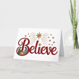Weihnachtsgarn-Häkelarbeit (Faux, kein echtes Garn Feiertagskarte