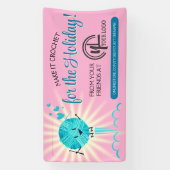 Weihnachtsgarn Häkelhaken Handwerkskunst Banner (Vertikal)