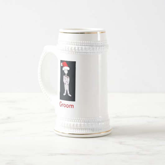 Weihnachtsgarten Bierglas (Vorderseite Links)