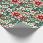 Weihnachtsgarten Geschenkpapier (Ecke)