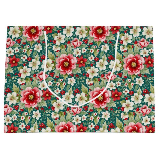 Weihnachtsgarten Große Geschenktüte (Vorderseite)