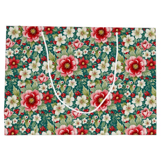 Weihnachtsgarten Große Geschenktüte (Rückseite)