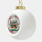 Weihnachtsgarten | Keramik-Ornament Keramik Kugel-Ornament (Rechts)