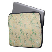 Weihnachtsgarten Kunstmuster Laptopschutzhülle (Vorderseite Links)