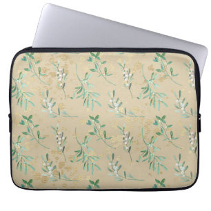 Weihnachtsgarten Kunstmuster Laptopschutzhülle