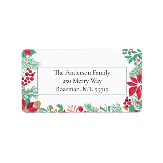 Weihnachtsgarten | Labels Adressaufkleber (Vorne)