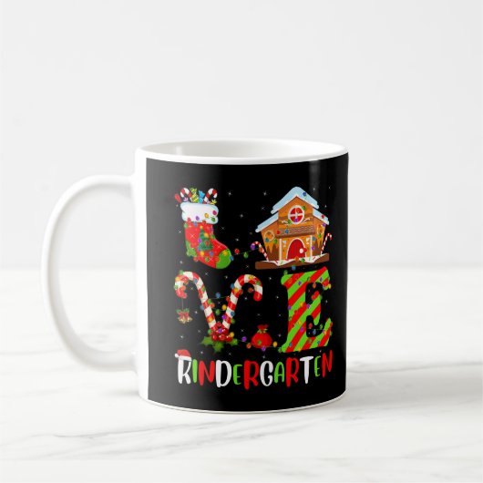 Weihnachtsgarten Lehrerin Christus Kaffeetasse (Links)