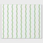 Weihnachtsgarten mit Aquarellfarben Geschenkpapier (Flach)