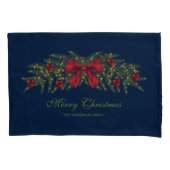 Weihnachtsgarten mit einem roten Bogen und Bauern Kissenbezug (Vorderseite-Links)