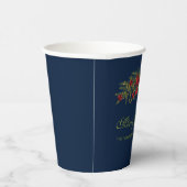 Weihnachtsgarten mit einem roten Bogen und Bauern Pappbecher (Rechts)