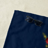 Weihnachtsgarten mit einem roten Bogen und Bauern Strandtuch (Beispiel)