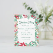 Weihnachtsgarten | Party Einladung Postkarte (Stehend Vorderseite)