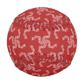 Weihnachtsgarten Rot, Weihnachtsdekoration, Weihna Baseball (Rückseite)