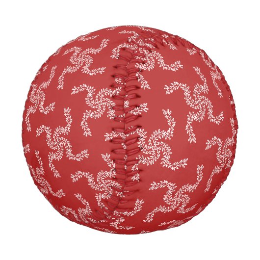 Weihnachtsgarten Rot, Weihnachtsdekoration, Weihna Baseball (Schrägansicht)