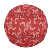 Weihnachtsgarten Rot, Weihnachtsdekoration, Weihna Baseball (Vorderseite)