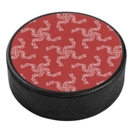 Weihnachtsgarten Rot, Weihnachtsdekoration, Weihna Eishockey Puck