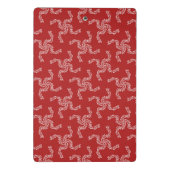 Weihnachtsgarten Rot, Weihnachtsdekoration, Weihna Mini Klemmbrett (Rückseite)