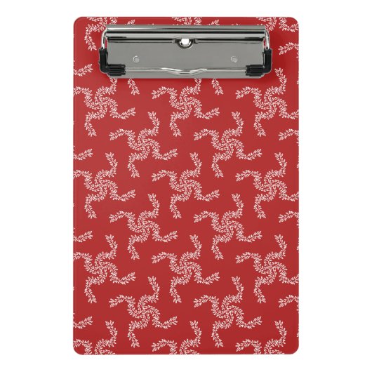 Weihnachtsgarten Rot, Weihnachtsdekoration, Weihna Mini Klemmbrett (Vorderseite)