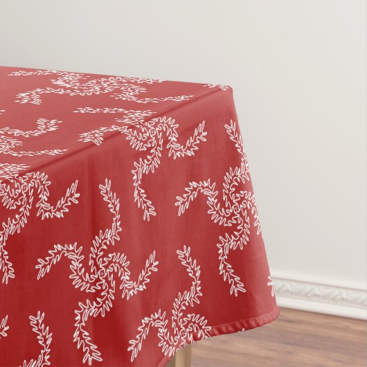 Weihnachtsgarten Rot, Weihnachtsdekoration, Weihna Tischdecke (Beispiel)