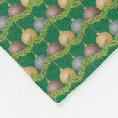 Weihnachtsgarten und -schmuck fleecedecke (Ecke)