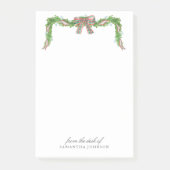 Weihnachtsgartenbow vom Schreibtisch aus Post-it Klebezettel (Vorderseite)