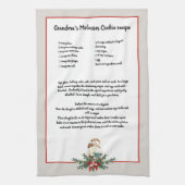 Weihnachtsgärtnerei Graue Recipe Sake Geschirrtuch (Vertikal)