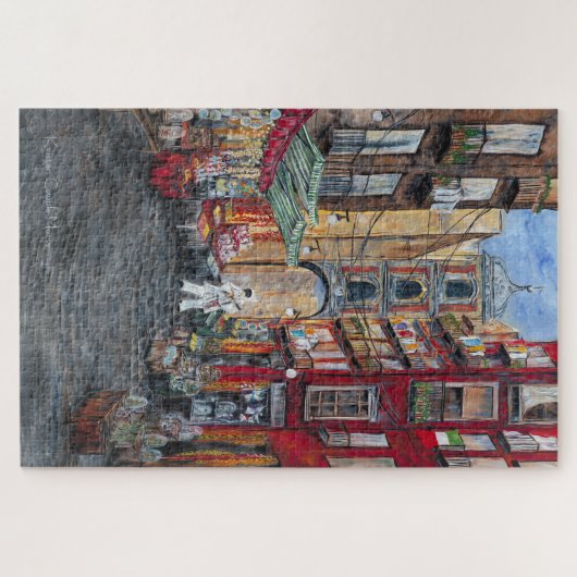 Weihnachtsgasse Italien Puzzle (Horizontal)