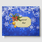 Weihnachtsgastliste Gästebuch (Vorderseite)