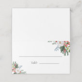 Weihnachtsgastname Platzkarte (Außenseite Aufgefaltet)